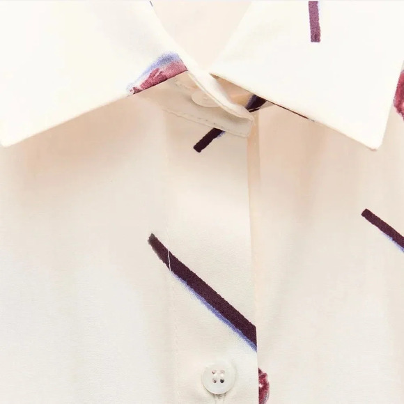 ZARA PRINTED POPLIN SHIRTDRESS ZW COLLECTION - Picture 8 of 13